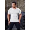 imageCOOFANDY Mens 3 Pack Workout T Shirts Short Sleeve Gym Bodybuilding Muscle Shirt Base Layer Fitness Tee TopsWhite