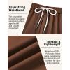 imageCOOFANDY Mens Cargo Joggers Drawstring Jogger Cargo Pants Fashion Tapered Pants with Multi PocketsBrown