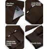 imageCOOFANDY Mens Cargo Joggers Drawstring Jogger Cargo Pants Fashion Tapered Pants with Multi PocketsDark Brown