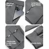 imageCOOFANDY Mens Cargo Joggers Drawstring Jogger Cargo Pants Fashion Tapered Pants with Multi PocketsDark Gray