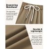imageCOOFANDY Mens Cargo Joggers Drawstring Jogger Cargo Pants Fashion Tapered Pants with Multi PocketsKhaki