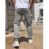 imageCOOFANDY Mens Cargo Joggers Drawstring Jogger Cargo Pants Fashion Tapered Pants with Multi PocketsLight Gray