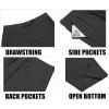 imageCOOFANDY Mens Casual Pants Waffle Knit Yoga Pants Lightweight Sweatpants Open Bottom Lounge TrousersDark Grey