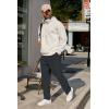 imageCOOFANDY Mens Casual Pants Waffle Knit Yoga Pants Lightweight Sweatpants Open Bottom Lounge TrousersDark Grey