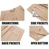 imageCOOFANDY Mens Casual Pants Waffle Knit Yoga Pants Lightweight Sweatpants Open Bottom Lounge TrousersKhaki