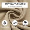imageCOOFANDY Mens Casual Pants Waffle Knit Yoga Pants Lightweight Sweatpants Open Bottom Lounge TrousersKhaki