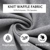 imageCOOFANDY Mens Casual Pants Waffle Knit Yoga Pants Lightweight Sweatpants Open Bottom Lounge TrousersLight Grey