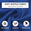 imageCOOFANDY Mens Casual Pants Waffle Knit Yoga Pants Lightweight Sweatpants Open Bottom Lounge TrousersRoyal Blue