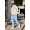 imageCOOFANDY Mens Casual Pants Waffle Knit Yoga Pants Lightweight Sweatpants Open Bottom Lounge TrousersSky Blue