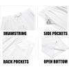 imageCOOFANDY Mens Casual Pants Waffle Knit Yoga Pants Lightweight Sweatpants Open Bottom Lounge TrousersWhite