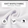 imageCOOFANDY Mens Casual Pants Waffle Knit Yoga Pants Lightweight Sweatpants Open Bottom Lounge TrousersWhite