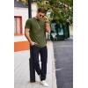 imageCOOFANDY Mens T Shirts Casual Short Sleeve Cotton Tee Shirts Hipster Hip Hop Longline TShirt Basic Summer TopsOne Piece Army Green