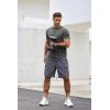 imageCOOFANDY Mens T Shirts Casual Short Sleeve Cotton Tee Shirts Hipster Hip Hop Longline TShirt Basic Summer TopsOne Piece Grey