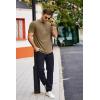 imageCOOFANDY Mens T Shirts Casual Short Sleeve Cotton Tee Shirts Hipster Hip Hop Longline TShirt Basic Summer TopsOne Piece Khaki