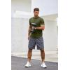imageCOOFANDY Mens T Shirts Casual Short Sleeve Cotton Tee Shirts Hipster Hip Hop Longline TShirt Basic Summer TopsTwo Pack Black  Army Green