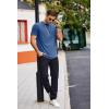 imageCOOFANDY Mens T Shirts Casual Short Sleeve Cotton Tee Shirts Hipster Hip Hop Longline TShirt Basic Summer TopsTwo Pack Black  Blue