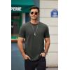 imageCOOFANDY Mens T Shirts Casual Short Sleeve Cotton Tee Shirts Hipster Hip Hop Longline TShirt Basic Summer TopsTwo Pack Black  Dark Grey