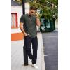 imageCOOFANDY Mens T Shirts Casual Short Sleeve Cotton Tee Shirts Hipster Hip Hop Longline TShirt Basic Summer TopsTwo Pack Black  Dark Grey