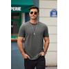 imageCOOFANDY Mens T Shirts Casual Short Sleeve Cotton Tee Shirts Hipster Hip Hop Longline TShirt Basic Summer TopsTwo Pack Black  Grey