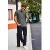 imageCOOFANDY Mens T Shirts Casual Short Sleeve Cotton Tee Shirts Hipster Hip Hop Longline TShirt Basic Summer TopsTwo Pack Black  Grey