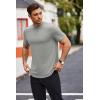 imageCOOFANDY Mens T Shirts Casual Short Sleeve Cotton Tee Shirts Hipster Hip Hop Longline TShirt Basic Summer TopsTwo Pack Black  Light Grey