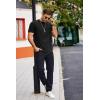 imageCOOFANDY Mens T Shirts Casual Short Sleeve Cotton Tee Shirts Hipster Hip Hop Longline TShirt Basic Summer TopsTwo Pack Black  White