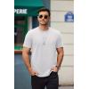imageCOOFANDY Mens T Shirts Casual Short Sleeve Cotton Tee Shirts Hipster Hip Hop Longline TShirt Basic Summer TopsTwo Pack Black  White