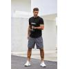 imageCOOFANDY Mens T Shirts Casual Short Sleeve Cotton Tee Shirts Hipster Hip Hop Longline TShirt Basic Summer TopsTwo Pack Black  Wine Red