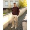 imageCOOFANDY Men Casual Cotton Pants Classic Fit Stretch Chino Pant Flat Front WrinkleFree PantsLight Khaki