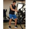 imageCOOFANDY Mens 9 inch Gym Workout Shorts Lightweight Casual Active Running Shorts with Pockets 1 or 2 PackBlueLight Grey