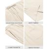 imageCOOFANDY Mens Beach Shorts 9quot Elastic Waist Drawstring Casual Shorts Regular Fit Summer Textured ShortsBeige
