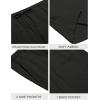 imageCOOFANDY Mens Beach Shorts 9quot Elastic Waist Drawstring Casual Shorts Regular Fit Summer Textured ShortsBlack