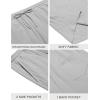 imageCOOFANDY Mens Beach Shorts 9quot Elastic Waist Drawstring Casual Shorts Regular Fit Summer Textured ShortsLight Grey