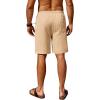 imageCOOFANDY Mens Beach Shorts 9quot Elastic Waist Drawstring Casual Shorts Regular Fit Summer Textured ShortsLight Khaki