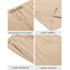 imageCOOFANDY Mens Beach Shorts 9quot Elastic Waist Drawstring Casual Shorts Regular Fit Summer Textured ShortsLight Khaki