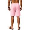 imageCOOFANDY Mens Beach Shorts 9quot Elastic Waist Drawstring Casual Shorts Regular Fit Summer Textured ShortsPink