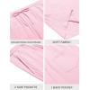 imageCOOFANDY Mens Beach Shorts 9quot Elastic Waist Drawstring Casual Shorts Regular Fit Summer Textured ShortsPink