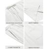imageCOOFANDY Mens Beach Shorts 9quot Elastic Waist Drawstring Casual Shorts Regular Fit Summer Textured ShortsWhite