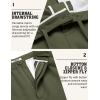 imageCOOFANDY Mens Cargo Shorts 9quot Relaxed Fit Casual Shorts Internal Drawstring Outdoor Hiking Shorts with Multi PocketsDark Army Green