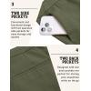 imageCOOFANDY Mens Cargo Shorts 9quot Relaxed Fit Casual Shorts Internal Drawstring Outdoor Hiking Shorts with Multi PocketsDark Army Green