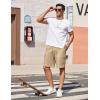 imageCOOFANDY Mens Cargo Shorts 9quot Relaxed Fit Casual Shorts Internal Drawstring Outdoor Hiking Shorts with Multi PocketsKhaki