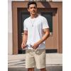 imageCOOFANDY Mens Cargo Shorts 9quot Relaxed Fit Casual Shorts Internal Drawstring Outdoor Hiking Shorts with Multi PocketsLight Khaki
