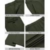 imageCOOFANDY Mens Casual Pants Lightweight Hiking Cargo Pants Stretch Outdoor Work Pant with Multi PocketsArmy Green