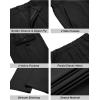 imageCOOFANDY Mens Casual Pants Lightweight Hiking Cargo Pants Stretch Outdoor Work Pant with Multi PocketsBlack