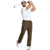 imageCOOFANDY Mens Casual Pants Lightweight Hiking Cargo Pants Stretch Outdoor Work Pant with Multi PocketsBrown