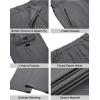imageCOOFANDY Mens Casual Pants Lightweight Hiking Cargo Pants Stretch Outdoor Work Pant with Multi PocketsDark Gray