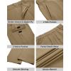 imageCOOFANDY Mens Casual Pants Lightweight Hiking Cargo Pants Stretch Outdoor Work Pant with Multi PocketsDark Khaki