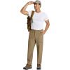 imageCOOFANDY Mens Casual Pants Lightweight Hiking Cargo Pants Stretch Outdoor Work Pant with Multi PocketsDark Khaki