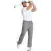 imageCOOFANDY Mens Casual Pants Lightweight Hiking Cargo Pants Stretch Outdoor Work Pant with Multi PocketsLight Grey