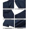 imageCOOFANDY Mens Casual Pants Lightweight Hiking Cargo Pants Stretch Outdoor Work Pant with Multi PocketsNavy Blue